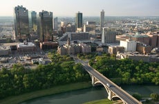 Aerial view of downtown Fort Worth, Texas