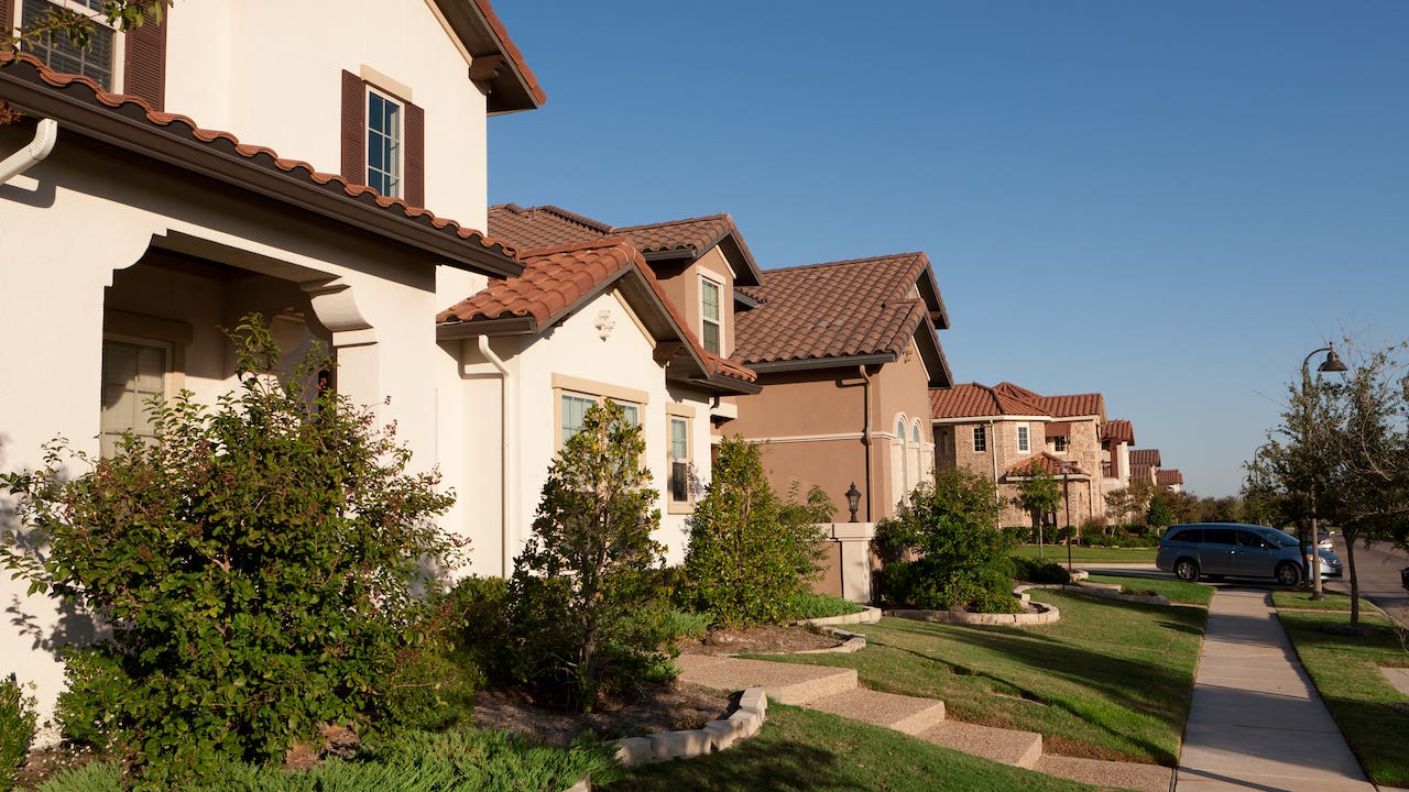 home appraisal - spanish style suburban homes with tile roofs