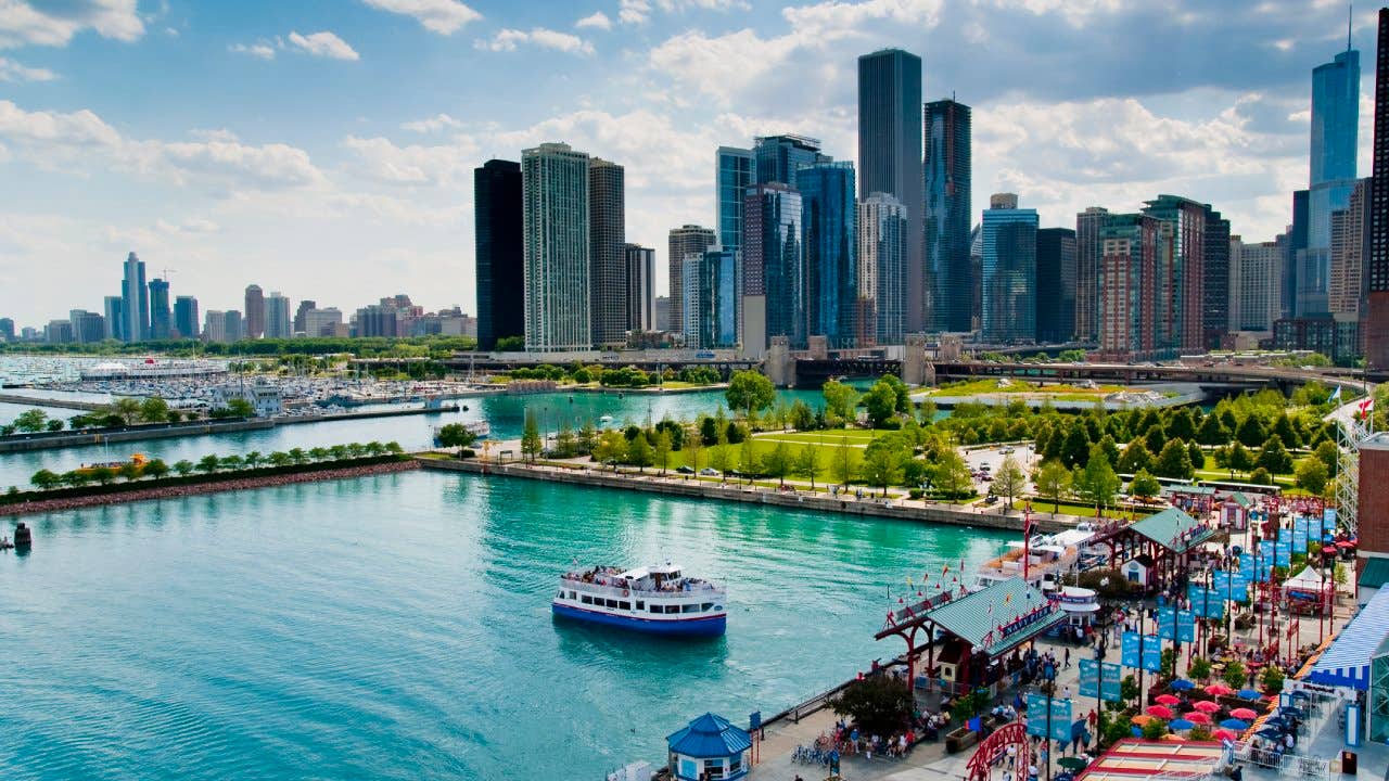 Historic Navy Pier is Chicago's lakefront playground. It is the Midwest's #1 tourist and leisure destination, attracting more than 8.6 million visitors a year.