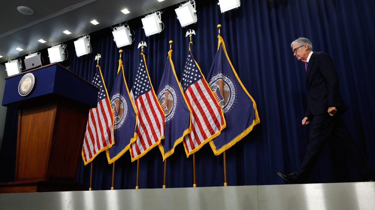 Federal Reserve Chair Powell Holds A News Conference Following The Federal Open Market Committee Meeting