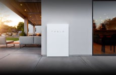 Tesla Powerwall installed in a luxurious energy efficient home