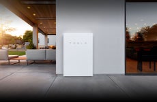 Tesla Powerwall installed in a luxurious energy efficient home