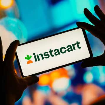The Instacart app open on a cell phone