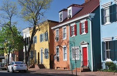 Colorful Historic Row Houses in Georgetown washington dc