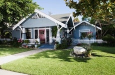 Craftsman home exterior and front yard