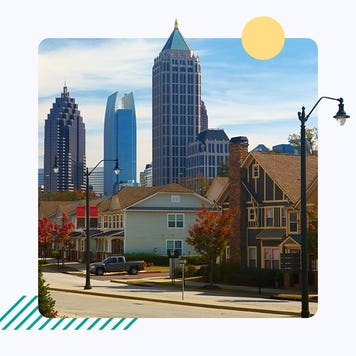 Collage featuring houses