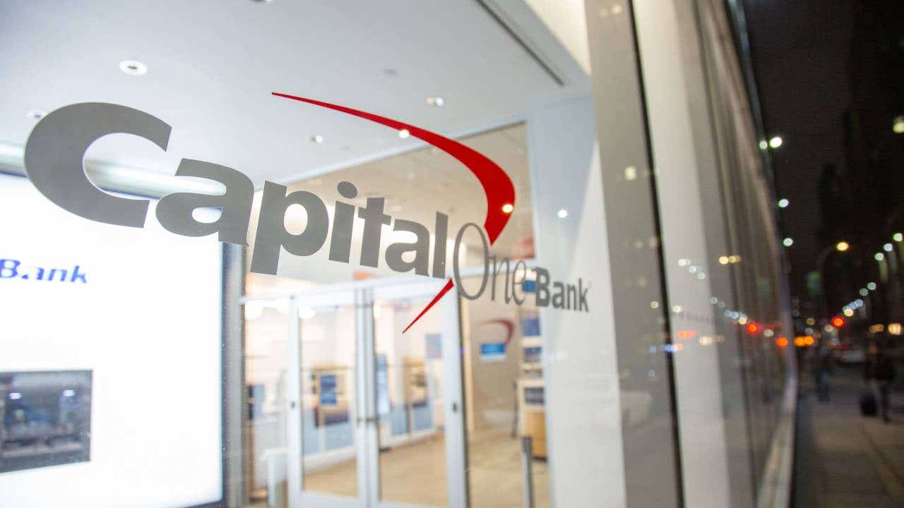 A Capital One bank branch in Manhattan in New York