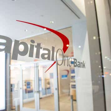 A Capital One bank branch in Manhattan in New York