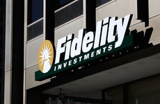 Fidelity Investments logo is seen on the building in Chicago, United States