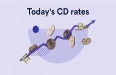 Artistic illustration of cash growing in a certificate of deposit