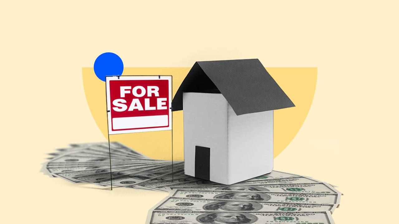 how to sell your house - photo illustration of house with for sale sign