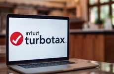 A laptop with Turbo Tax software open