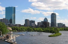 Boston skyline over Charles River from Cambridge