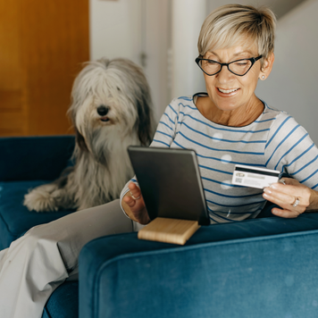 Enjoying during e shopping