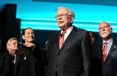 Warren Buffett onstage