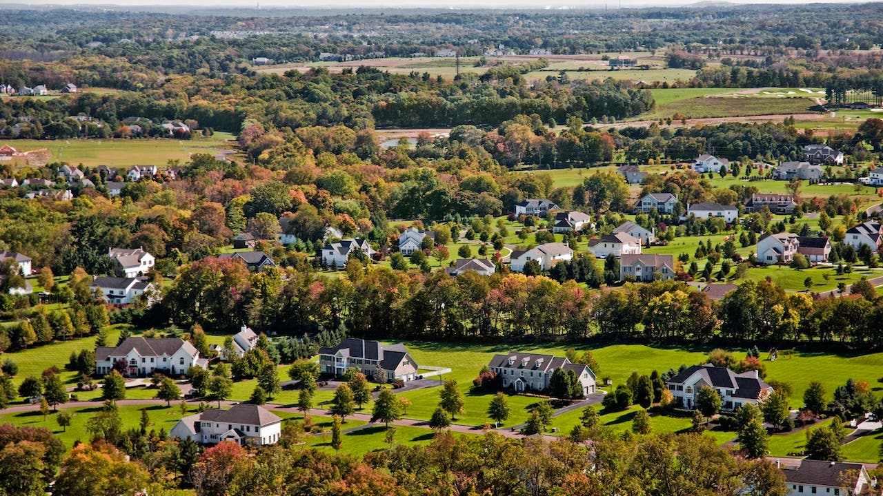 neighborhood of homes in pennsylvania