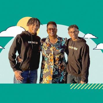 Angelic and her two children