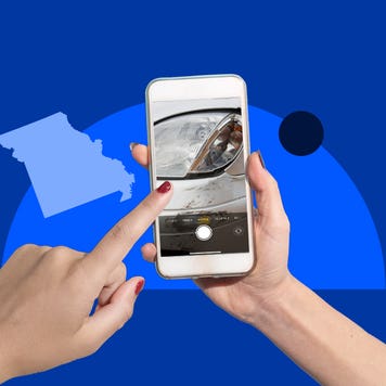 Close-up of hands using a smartphone