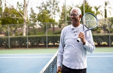 man on the tennis court