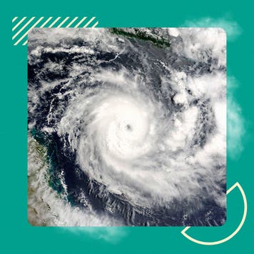 Picture of hurricane courtesy of NASA