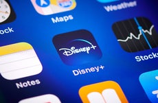 An icon for the Disney app on a mobile device