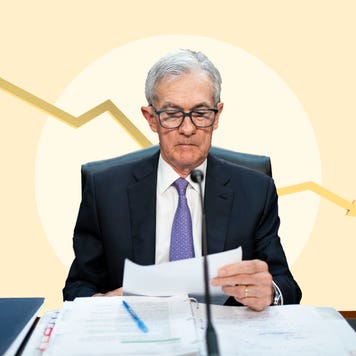 Illustration of Fed Chair Jerome Powell
