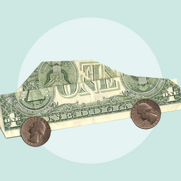 Car made out of money