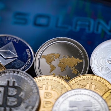 Solana Crypto Illustration