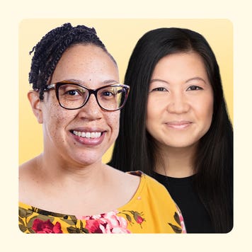 Design element featuring Samara Diggs and Bernadette Joy