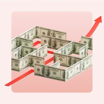 A maze made of money