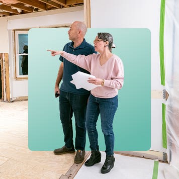 design image of a couple doing home improvement