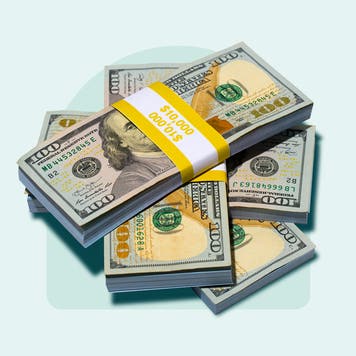 design image of money stacked on top of one another