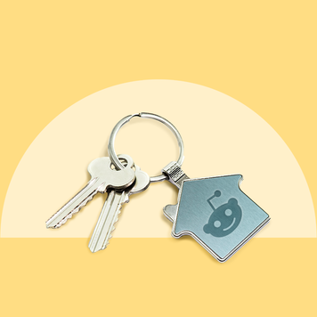photo illustration of housekeys on yellow background
