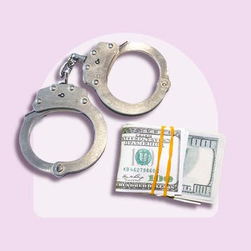 Design of handcuffs with money