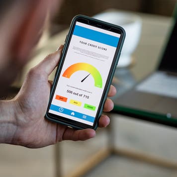 credit score on mobile phone