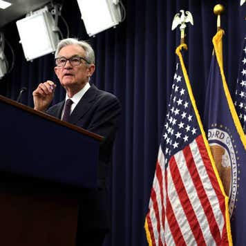 Federal Reserve Chair Powell Holds Press Conference On Interest Rates