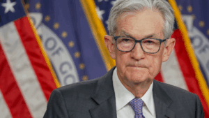 Jerome Powell, chairman of the US Federal Reserve, during a news conference following a Federal Open Market Committee (FOMC) meeting in Washington, DC.