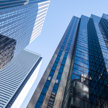 Skyscrapers in financial district.