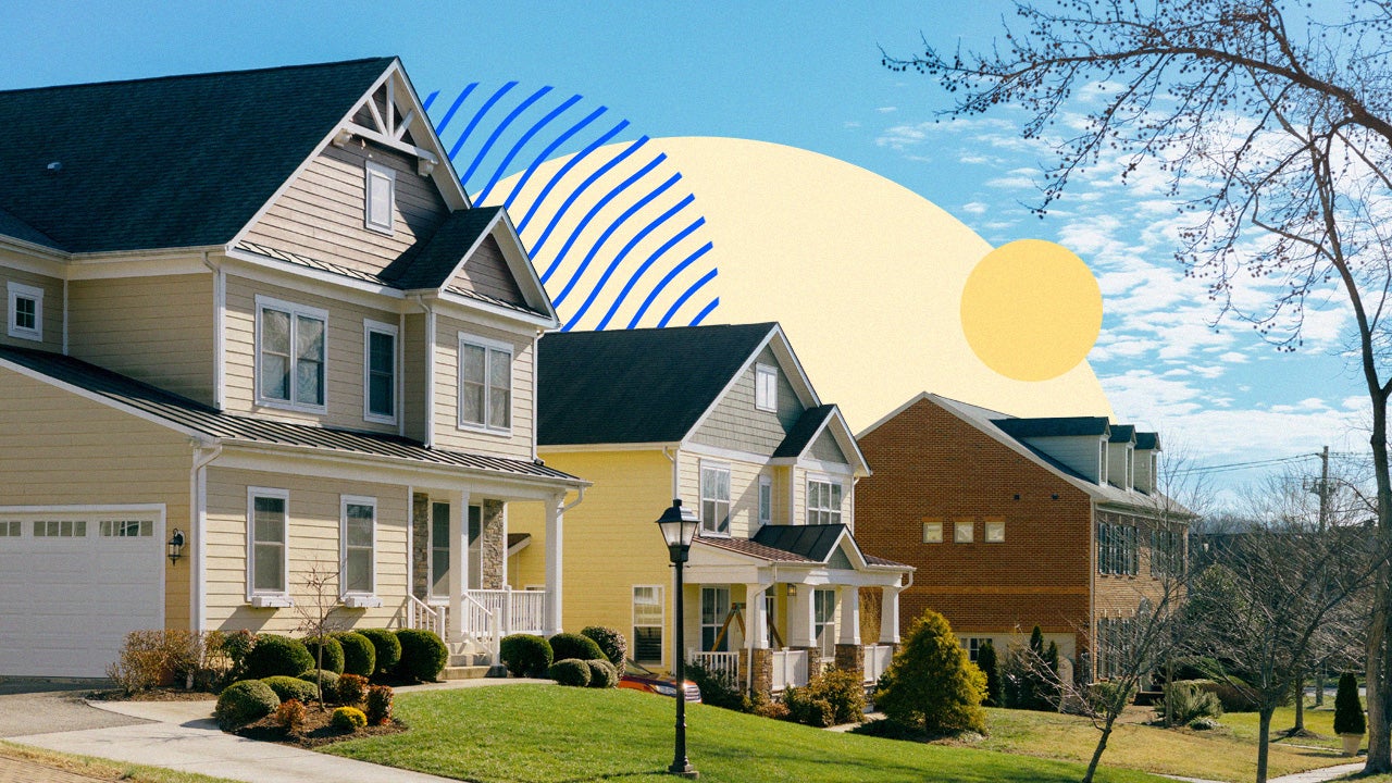 Image of houses on a sunny day