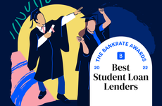 Bankrate Awards - Student Loans with students dancing
