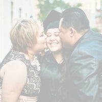 Graduation celebration with family