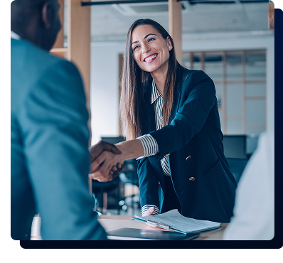 Financial advisor meeting with client