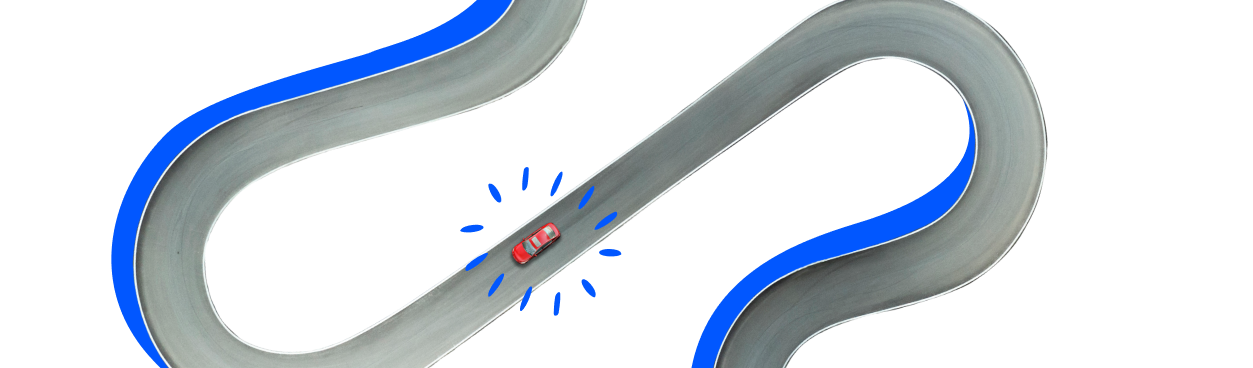 Car on road